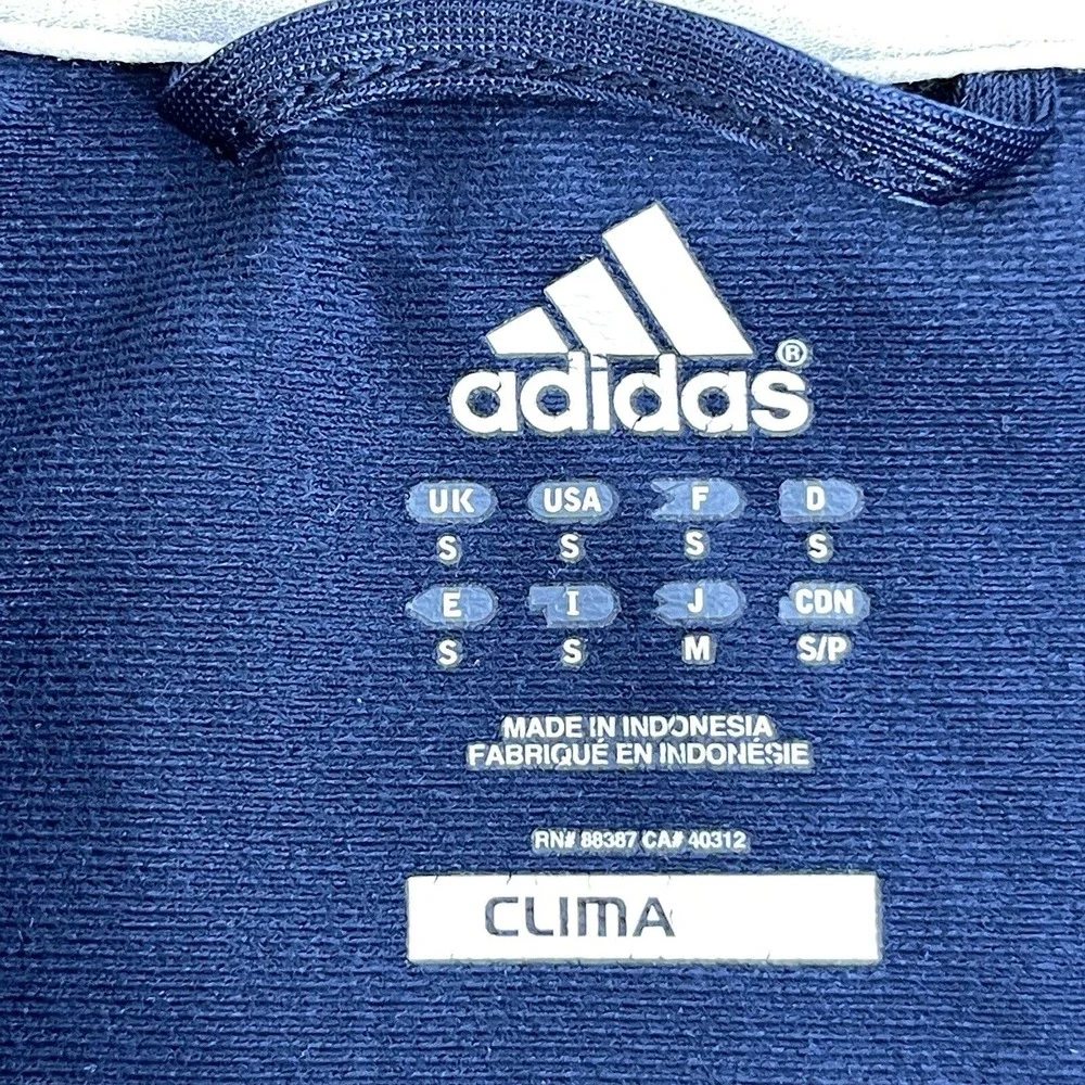 Adidas Clima 365 Zip-Front Track Jacket Blue Mens Small Stretch‎ Warm Running